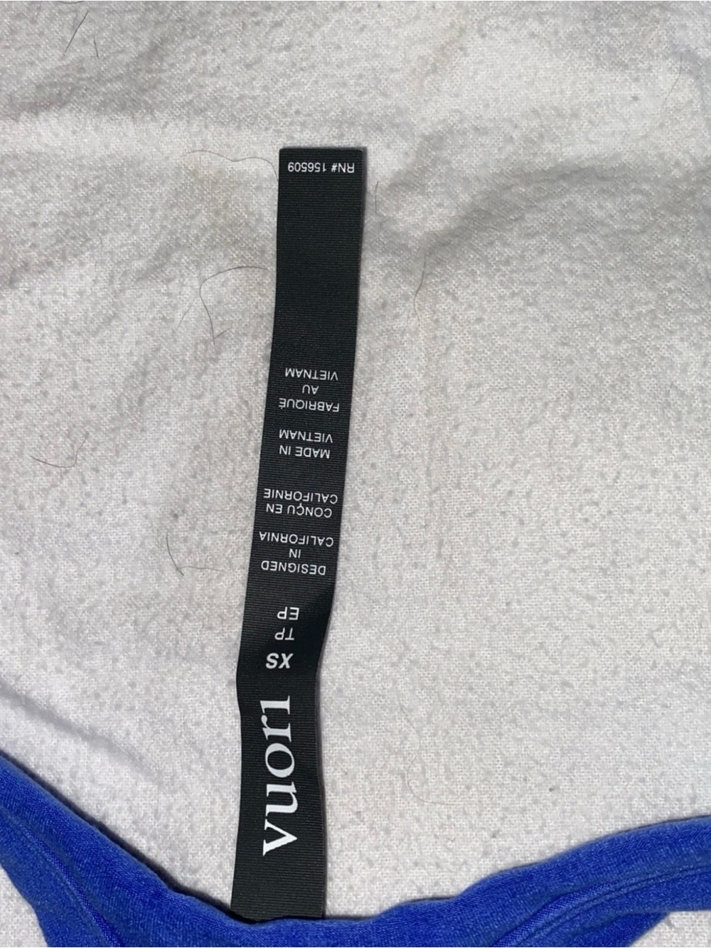 Vuori Cobalt Blue Racerback Sports Bra - Small - J9 - Picture 10 of 11